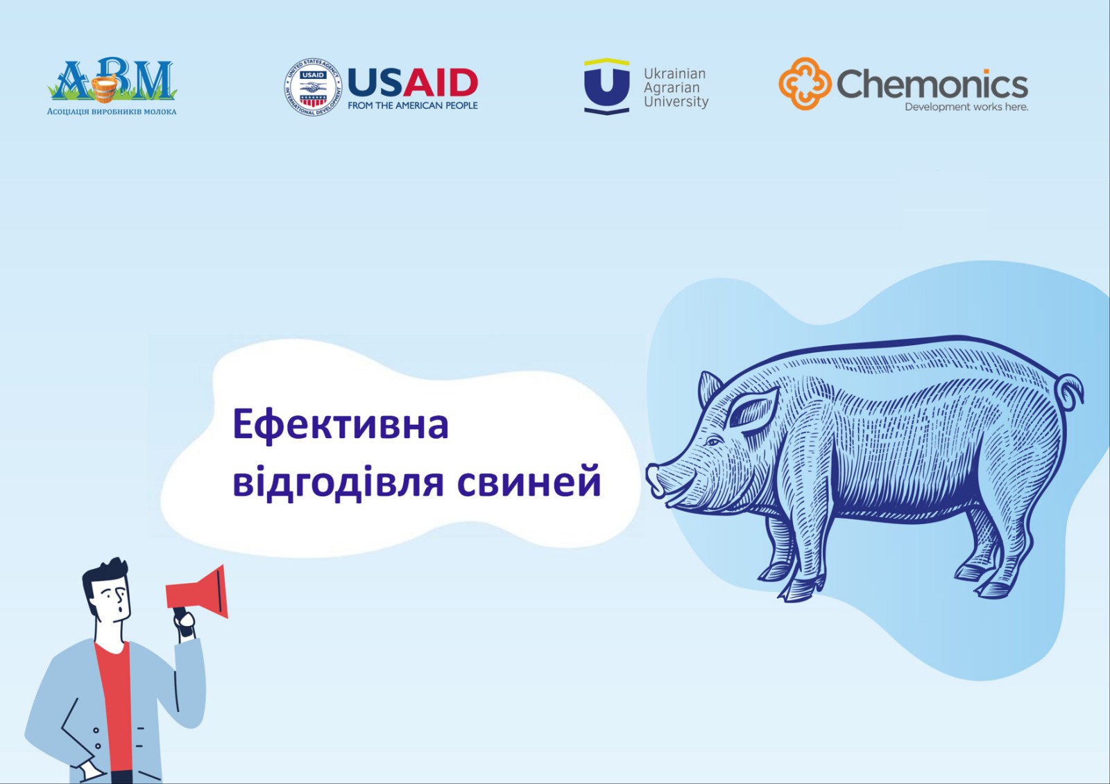 Відбувся вебінар по організації ефективної відгодівлі свиней