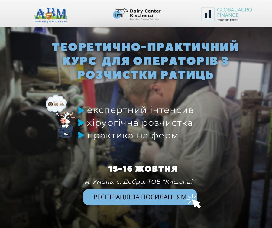 Здоров’я ратиць – запорука продуктивності стада: Dairy Center Kischenzi запрошує на інтенсивний курс для фахівців